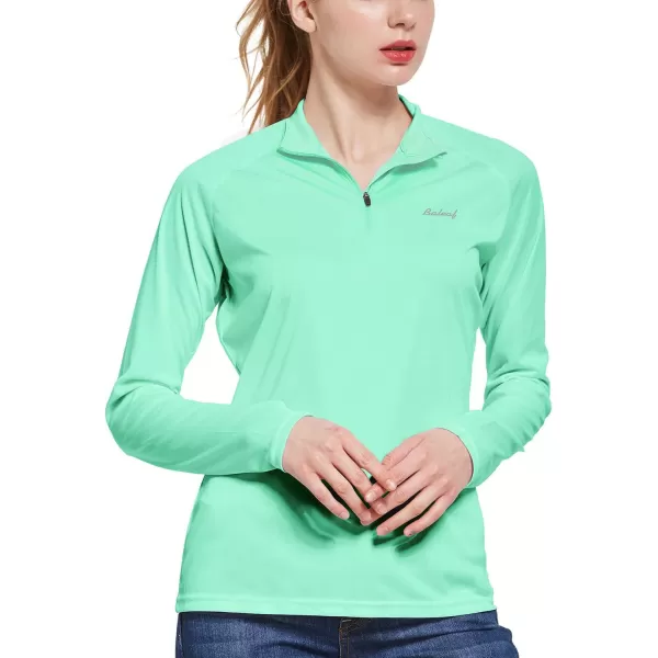 BALEAF Womens UPF 50 Sun Shirts Long Sleeve UV Protection Rash Guard Lightweight Quick Dry SPF Hiking Tops OutdoorA03light Green