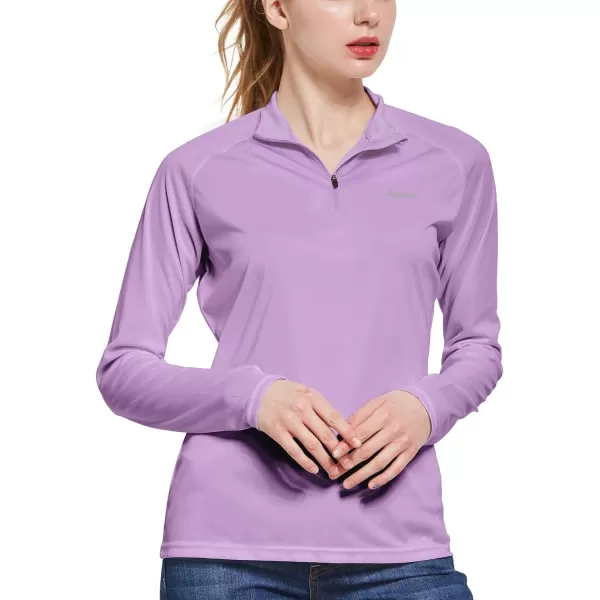 BALEAF Womens UPF 50 Sun Shirts Long Sleeve UV Protection Rash Guard Lightweight Quick Dry SPF Hiking Tops OutdoorA03purple