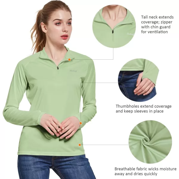BALEAF Womens UPF 50 Sun Shirts Long Sleeve UV Protection Rash Guard Lightweight Quick Dry SPF Hiking Tops OutdoorA03sage