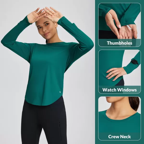 BALEAF Womens UPF 50 Sun Shirts UV Protection Long Sleeve Lightweight Quick Dry SPF Outdoor Hiking Running ClothingTeal