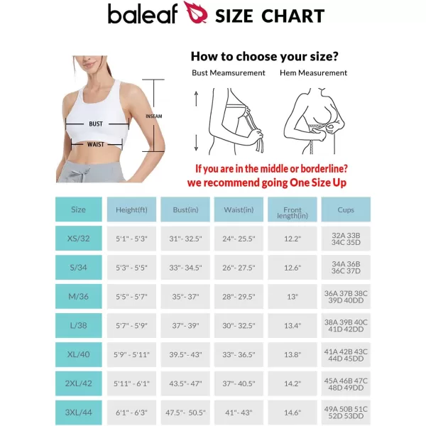 BALEAF Womens UPF 50 Swim Bra Modest Bikini Top Quick Dry Workout Sport Bra Under Rash GuardWhite