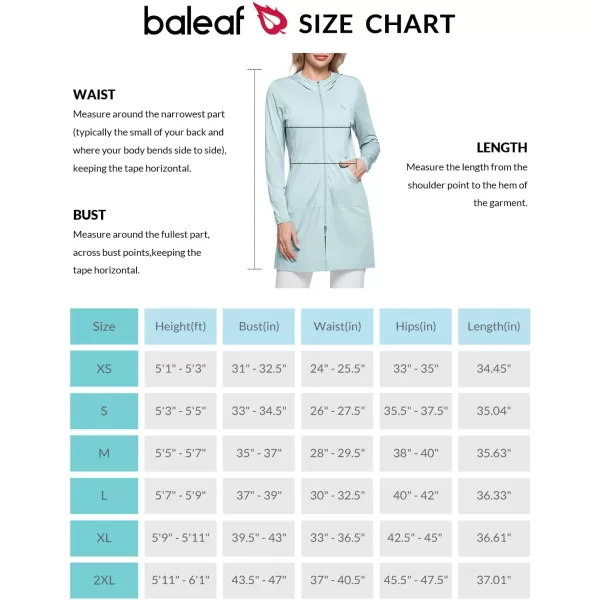 BALEAF Womens UPF 50 Swim Cover Up Beach Jackets SPF Sun Protection Long Shirt Swimsuit CoverupPastel Blue