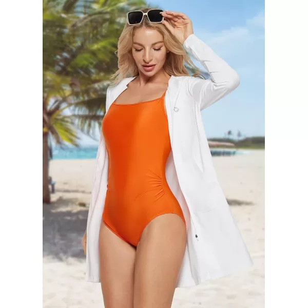 BALEAF Womens UPF 50 Swim Cover Up Beach Jackets SPF Sun Protection Long Shirt Swimsuit CoverupWhite