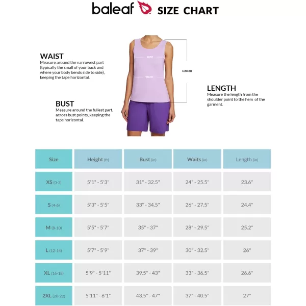 BALEAF Womens Wide Straps Sleeveless Cotton Workout Tank Tops Yoga Casual Crewneck ShirtsPurple