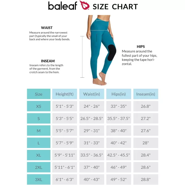 BALEAF Womens Winter Riding Pants Horse Breeches KneePatch Fleece Horseback Equestrian Tights Pockets Leggings01suedepeacock Blue