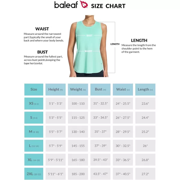 BALEAF Womens Workout Tank Top Racerback Tops Sleeveless Running Shirts Loose Fit Yoga Athletic Gym Sports03green