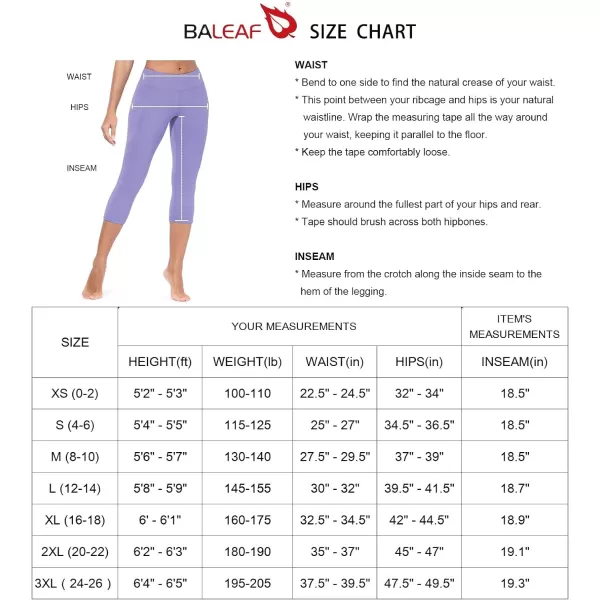 BALEAF Womens Yoga Pants Workout Capris Leggings Pockets Mid Waist Crop Athletic Running TightsDark Magenta