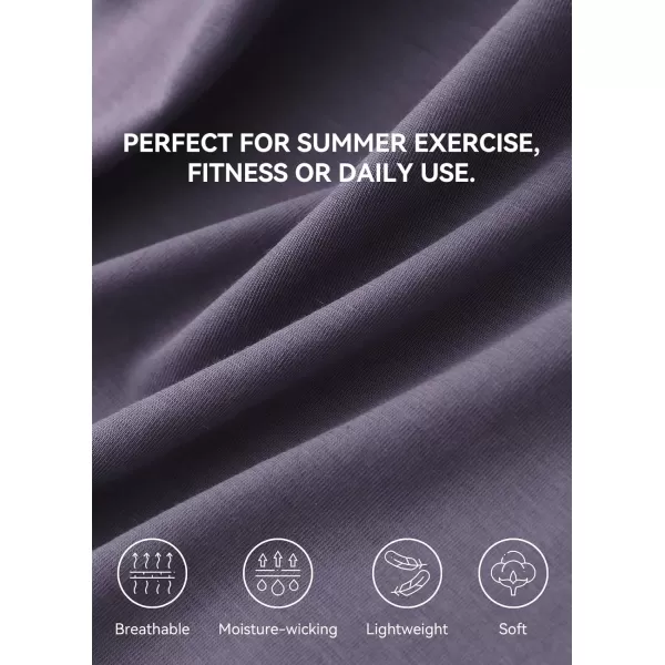 BALEAF Workout Tank Tops for Women Sleeveless Athletic Tops Loose Fit Running Shirts Quick Dry Exercise Gym ClothesPurple