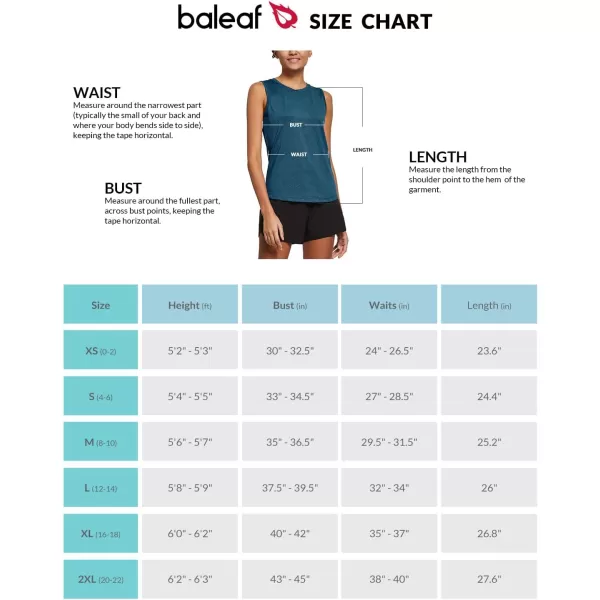 BALEAF Workout Tank Tops for Women Sleeveless Running Loose Fit Yoga Tops Active Shirts Pickleball Sports Gym ExerciseHeather Blue