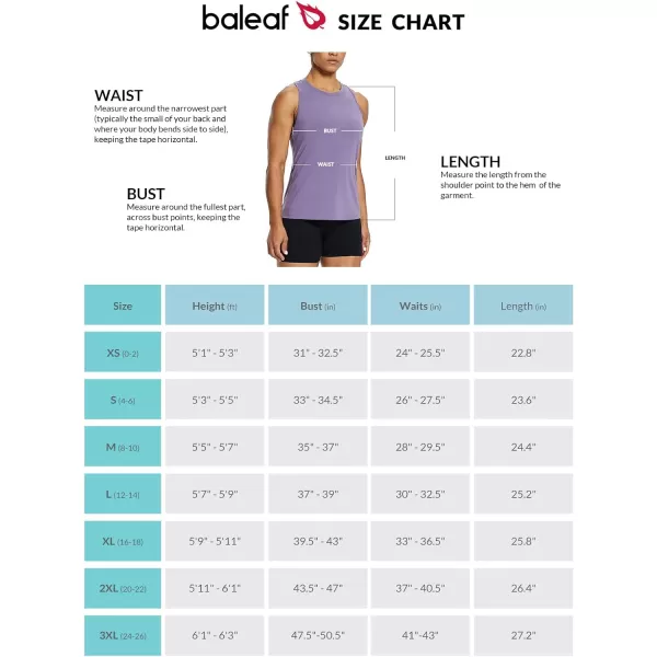 BALEAF Workout Tank Tops for Women Sleeveless Running Loose Fit Yoga Tops Active Shirts Pickleball Sports Gym ExerciseRacerbackpurple