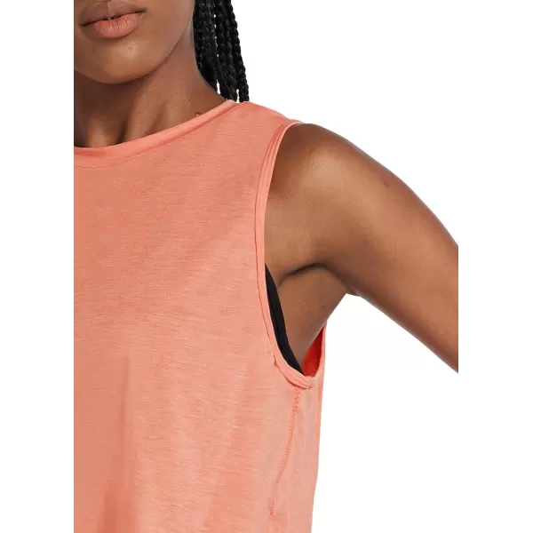 BALEAF Workout Tops for Women Crop Tank Top Quick Dry Athletic Gym Exercise Sleeveless Shirts Muscle Yoga Loose FitHeather Coral