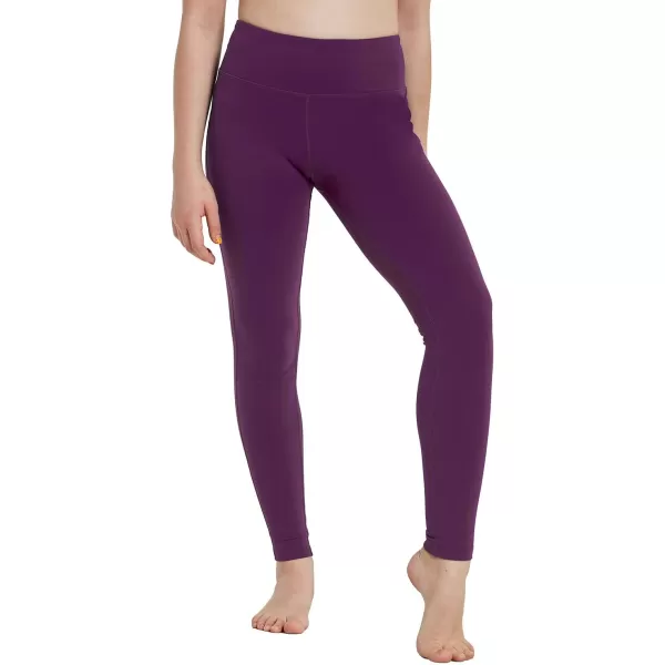 BALEAF Youth Girls Athletic Dance Leggings Compression Pants Running Active Yoga Tights with Back Pocket1 Back Pocket Dark Magenta