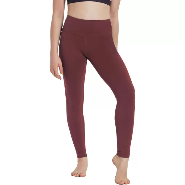 BALEAF Youth Girls Athletic Dance Leggings Compression Pants Running Active Yoga Tights with Back Pocket1 Back Pocket Wine Red