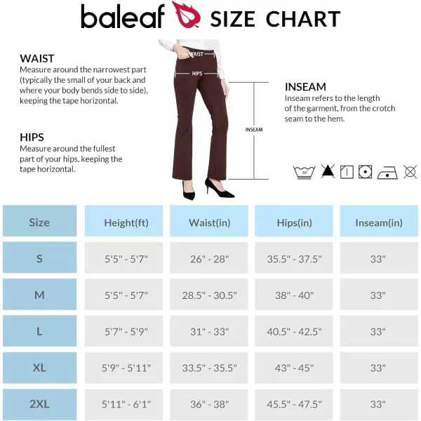 BALEAF womens BootcutBrown