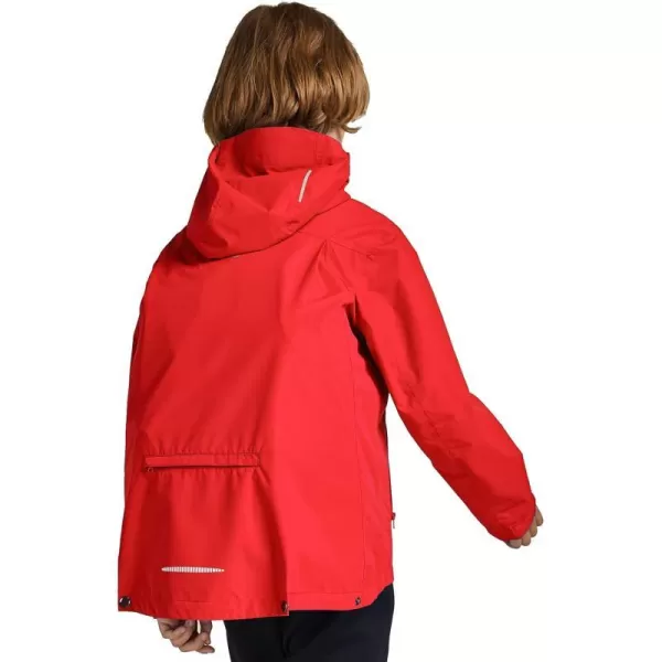 BALEAF Boys Rain Jacket Waterproof Kids Raincoat Youth Girls Windbreaker Hooded Packable Lightweight Petite Women01tomato Red