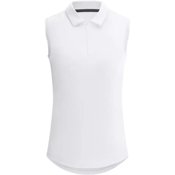 BALEAF Girls Golf Shirt Sleeveless Tennis Tank Tops 14 Zip Kids Athletic Polo Shirts Quick Dry UPF 50White