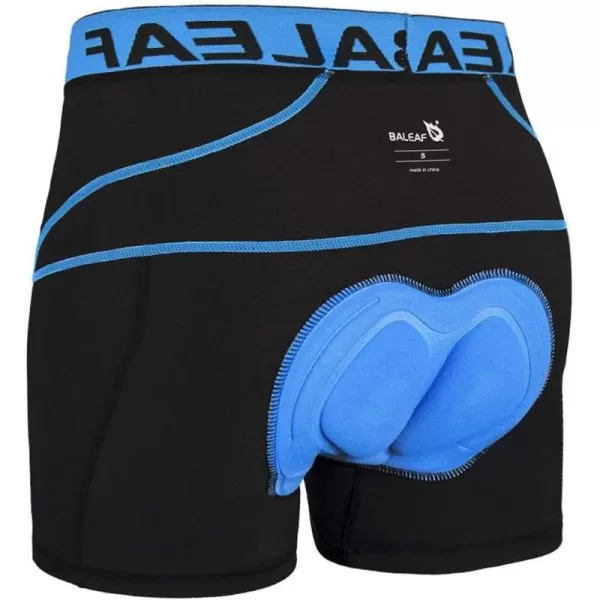 BALEAF Mens 3D Padded Bike Shorts Cycling Underwear MTB Liner01blue