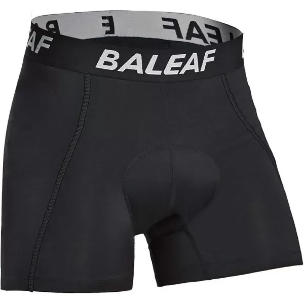 BALEAF Mens 3D Padded Bike Shorts Cycling Underwear MTB LinerUpgrade FabricblackWhite