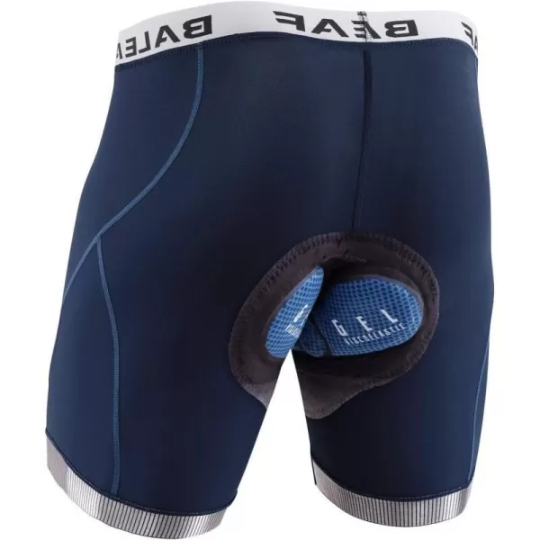 BALEAF Mens Bike Shorts With 4D Padding Cycling Underwear Padded Bicycle MTB Liner Mountain Biking Tights Road RidingBnavy Blue