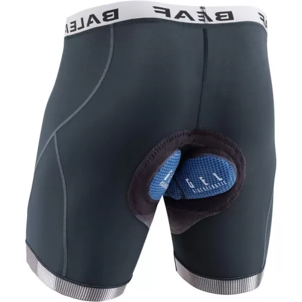 BALEAF Mens Bike Shorts With 4D Padding Cycling Underwear Padded Bicycle MTB Liner Mountain Biking Tights Road RidingCgray