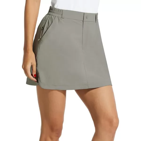 BALEAF Women Golf Skorts 4 Pockets 15 UPF 50 Athletic Skirt Quick Dry Lightweight for TennisHikingEveryday Casual02gray