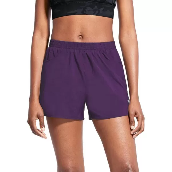 BALEAF Womens 3 Running Athletic Shorts Quick Dry Lightweight Gym Workout Shorts with PocketsPurple