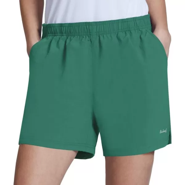 BALEAF Womens 5 Quick Dry Hiking Shorts Stretch with Zipper Pockets Lightweight UPF 50 for Running Climbing GolfLight Green