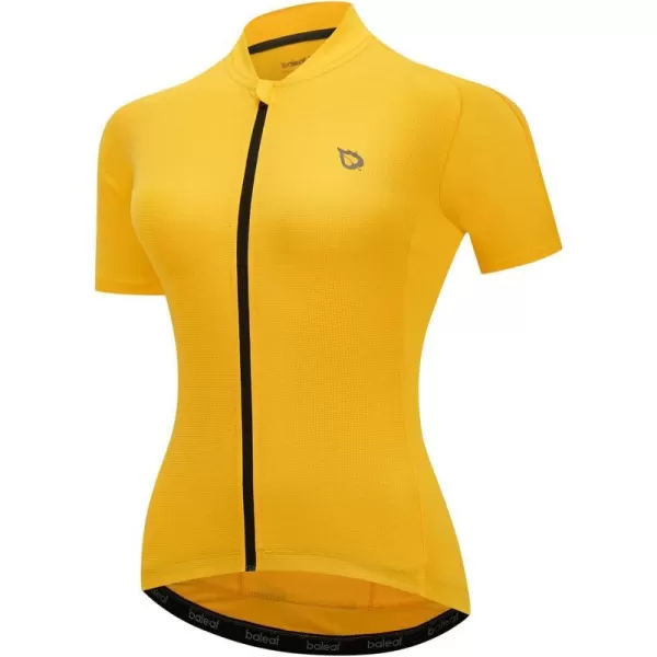 BALEAF Womens Cycling Jersey Short Sleeve Road Bike Shirt Bicycle Biking Tops 4 Rear Pockets UPF5003orange