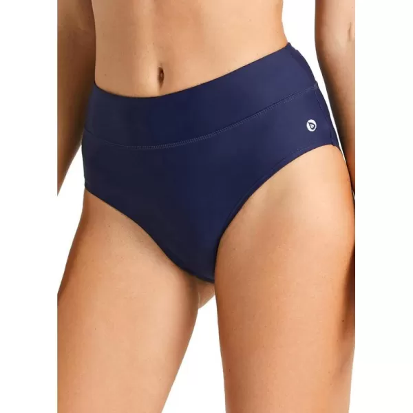 BALEAF Womens Modest Bikini Bottom High Waisted Swim Bottoms Full Coverage Bathing Suit BottomNavy Blue