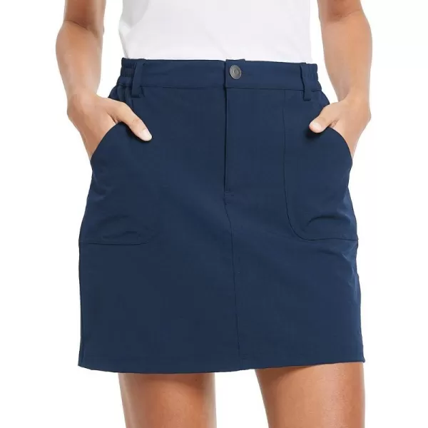 BALEAF Womens Outdoor Skort UPF 50 Active Athletic Skort Casual Skort Skirt with Zip Pockets Hiking GolfBlue