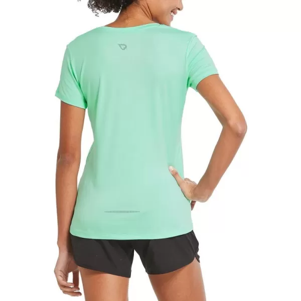 BALEAF Womens Short Sleeve Running Workout Shirts Athletic Tops Lightweight Quick Dry Training Yoga Crewneck1aqua