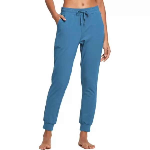 BALEAF Womens Sweatpants Joggers Cotton Yoga Lounge Sweat Pants Casual Running Tapered Pants with PocketsCopen Blue