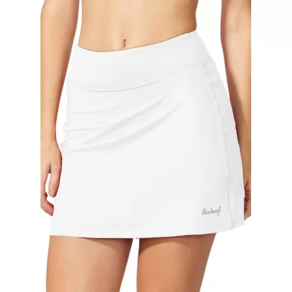 BALEAF Womens Tennis Skirt Golf Athletic with Shorts Pockets Running Workout SportsWhite