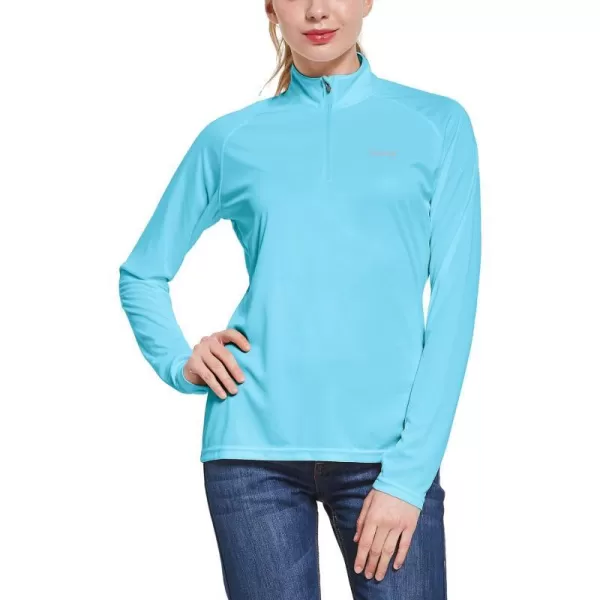 BALEAF Womens UPF 50 Sun Shirts Long Sleeve UV Protection Rash Guard Lightweight Quick Dry SPF Hiking Tops OutdoorA03blue