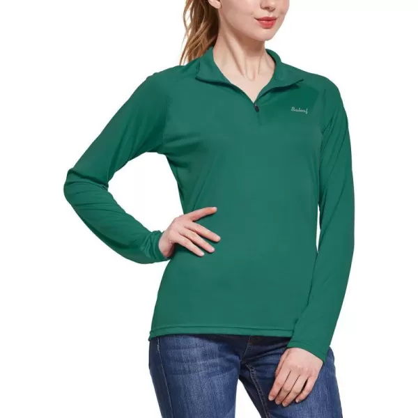 BALEAF Womens UPF 50 Sun Shirts Long Sleeve UV Protection Rash Guard Lightweight Quick Dry SPF Hiking Tops OutdoorA03dark Green