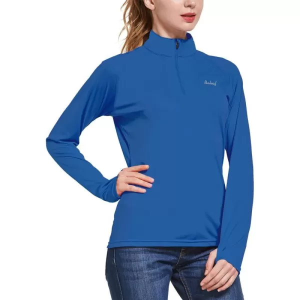 BALEAF Womens UPF 50 Sun Shirts Long Sleeve UV Protection Rash Guard Lightweight Quick Dry SPF Hiking Tops OutdoorA03ocean Blue