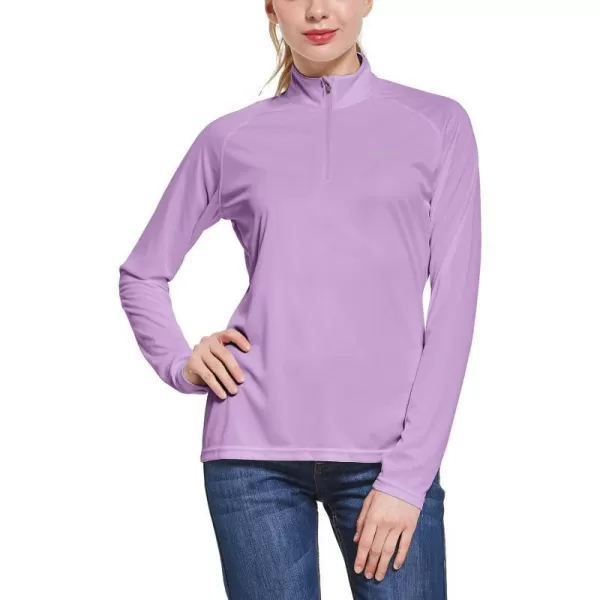 BALEAF Womens UPF 50 Sun Shirts Long Sleeve UV Protection Rash Guard Lightweight Quick Dry SPF Hiking Tops OutdoorA03purple