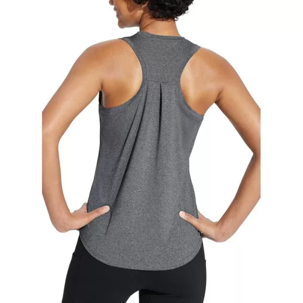 BALEAF Womens Workout Tank Top Racerback Tops Sleeveless Running Shirts Loose Fit Yoga Athletic Gym Sports01grey