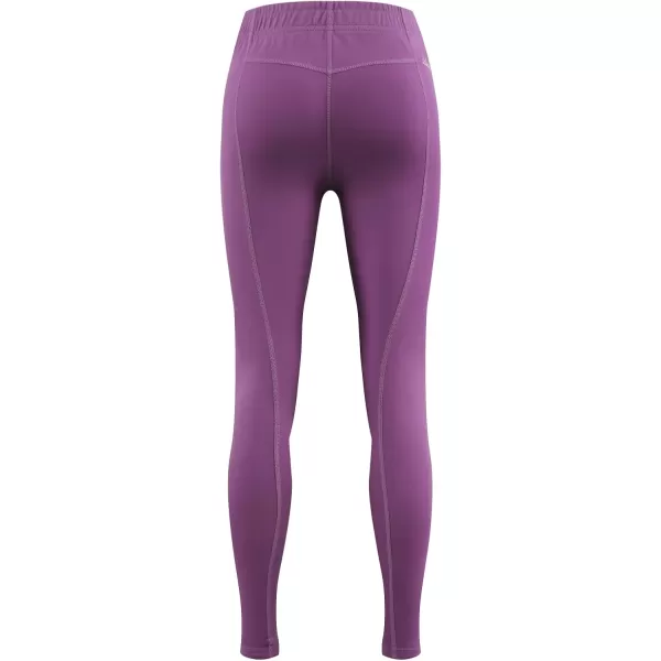 BALEAF Girls Riding Pants Kids Equestrian Breeches KneePatch Zip Pocket Horseback Tights2purple
