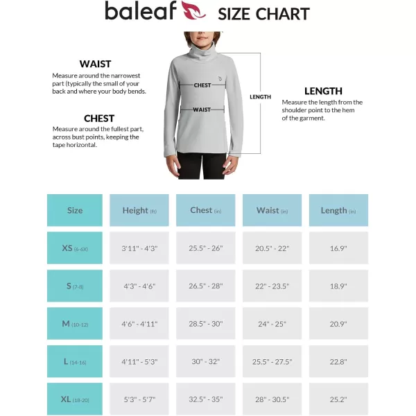 BALEAF Youth Thermal Compression Shirts Boy Undershirts Long Sleeve Turtleneck Fleece Baselayer Baseball Football SoccerGrey