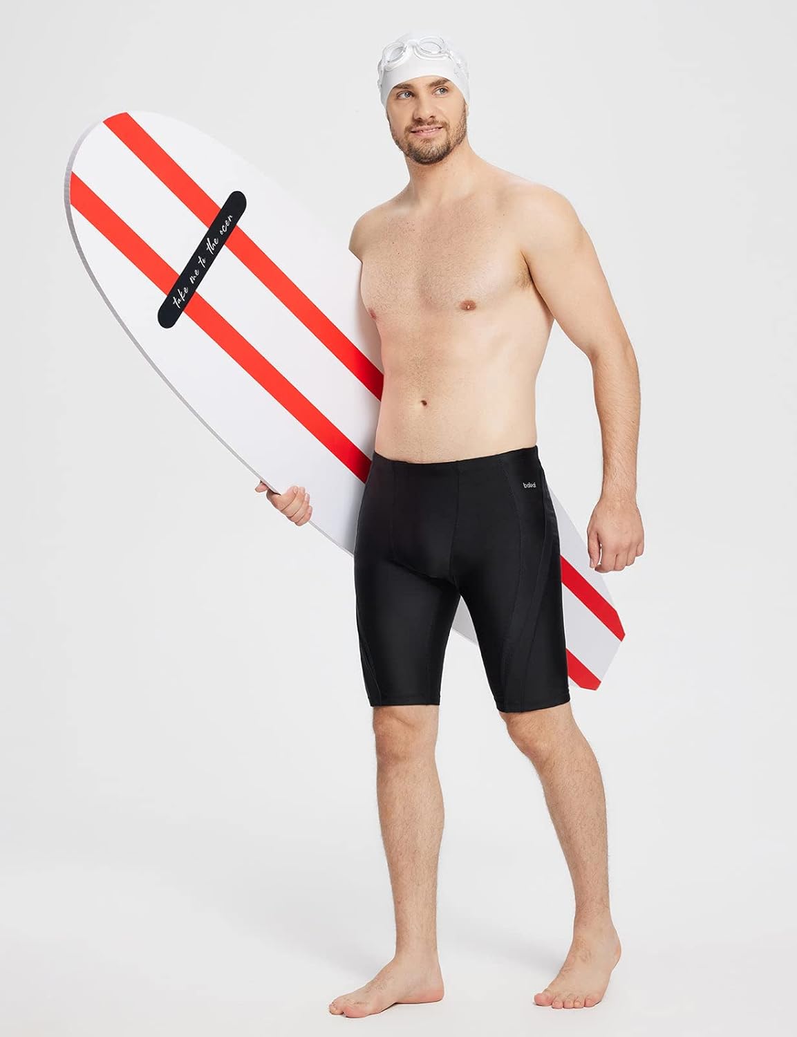 BALEAF Men's Swim Jammer - Athletic Training & Competition Swimwear With UPF 50+