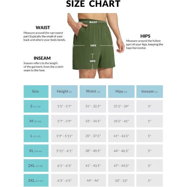 imageBALEAF Mens 2 in 1Running Shorts 5quot7quot Quick Dry Workout Athletic Gym Shorts with Zipper Pockets02green