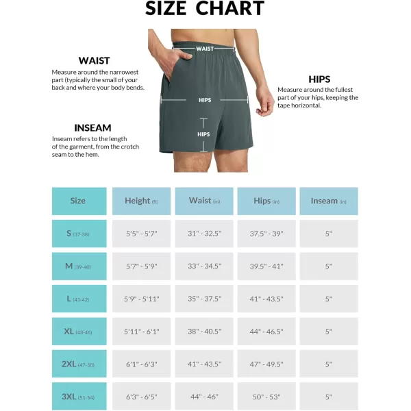 imageBALEAF Mens 2 in 1Running Shorts 5quot7quot Quick Dry Workout Athletic Gym Shorts with Zipper Pockets02grey