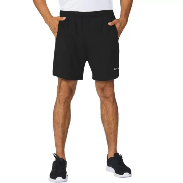 imageBALEAF Mens 5quot Running Athletic Shorts Workout Lightweight Zipper PocketBlack