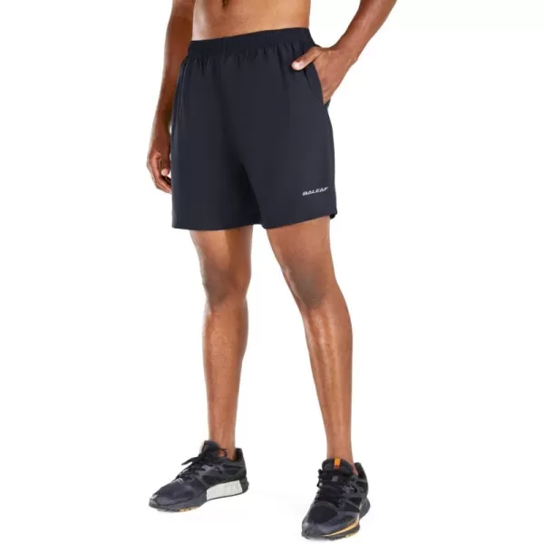 imageBALEAF Mens 5quot Running Athletic Shorts Workout Lightweight Zipper PocketNavy