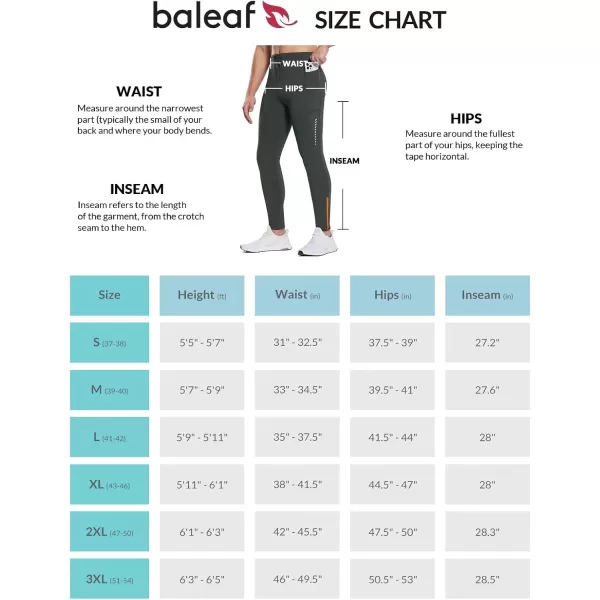 imageBALEAF Mens Thermal Running Tights Winter Cycling Pants Fleece Lined Compression Leggings Zipper Pockets Cold Weather GearDark Gray