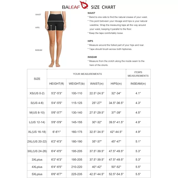 imageBALEAF Womens 8quot 5quot 3quot Biker Shorts High Waist Yoga Workout Gym Running Volleyball Spandex Shorts with PocketsCharcoalclassic