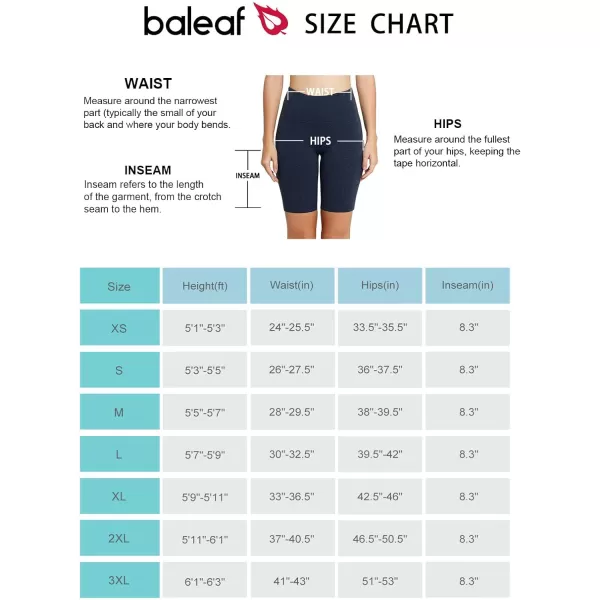 imageBALEAF Womens 8quot 5quot 3quot Biker Shorts High Waist Yoga Workout Gym Running Volleyball Spandex Shorts with PocketsHeather Blueclassic