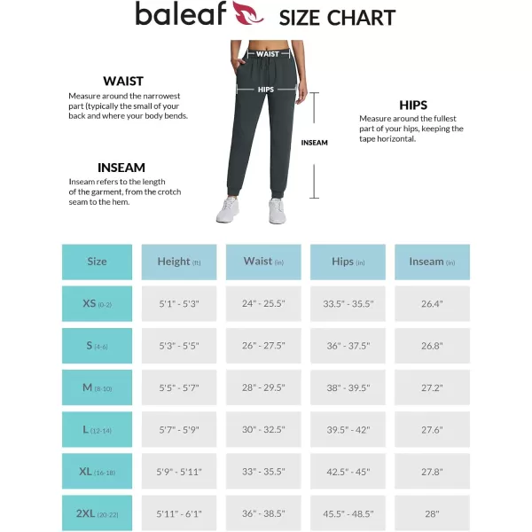 imageBALEAF Womens Fleece Lined Pants Joggers WaterResistant Zipper Pocket Thermal Sweatpants Winter Running Hiking JoggingGrey