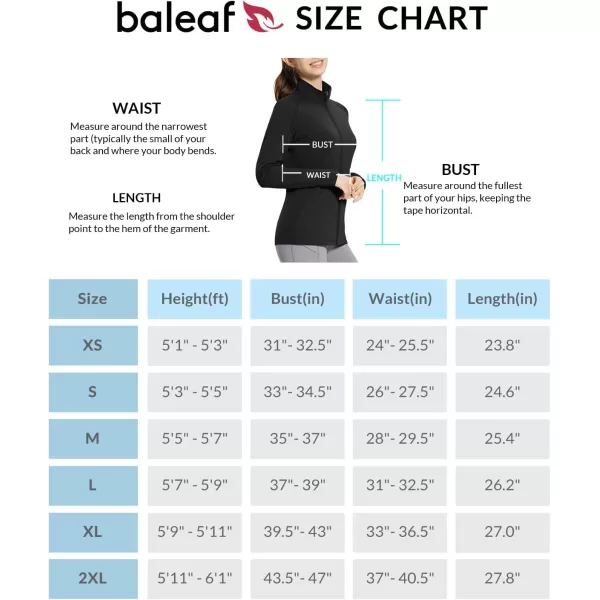 imageBALEAF Womens Fleece Lined Running Jackets Lightweight Water Resistant Stand Collar Full Zip Hiking Stretch Zip PocketsBlack